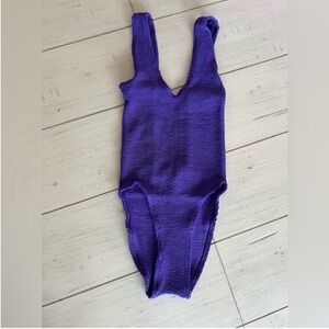 Bond-eye Mara One-piece Swimsuit in Purple Color NWT One Size Ribbed